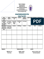 Annual Implementation Plan School Year 2017