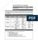 Plan de Gestion de La Calidad