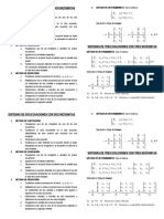 Formulario - Sistemas de Ecuaciones