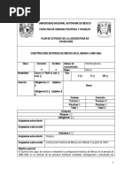 Fcpys1 Construccion Historica de Mexico en El Mundo I 1808-1946
