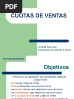 Coutas de Ventas Diapositivas