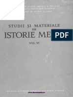 Studii Si Materiale Istorie Medie 06 (1973)