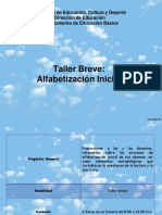 Taller Breve Alfabetización Inicial