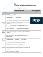 Socratic Seminar Sentence Frames