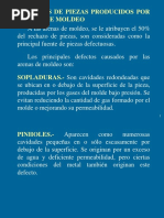 Fundición - Defectos de Piezas Producidos Por Arenas de Moldeo