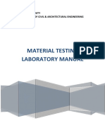 Material Testing Laboratory Manual