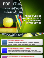 Principles of Helping Pupils With Learning Difficulties