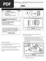 0 515 010 444 - Tachometer Installation and Operations Instructions Ducati&Rotax