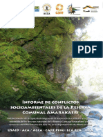 Informe de Conflictos Socioambientales en La Reserva Comunal Amarakaeri