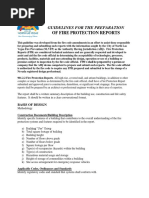 Guidelines For Fire Protection Reports