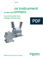 Outdoor Instrument Transformers: Current Transformers Voltage Transformers