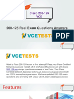 200-125 Real Exam Questions Answers: Cisco 200-125 VCE