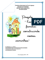 Projeto Familia e Escola Construindo Junto Novos Caminhos