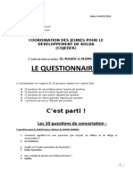 Questionnaire El Mahdi Vs Mame Diarra