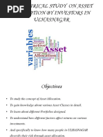 An Empirical Study On Asset Allocation by Investors in Ulhasnagar