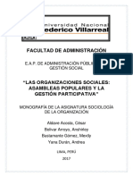 Monografia Asambleas Populares y Gestion Participativa