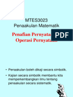 06a3 Penafian N Operasi Pernyataan