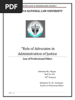 Role of Advocates in Administration of Justice