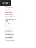 Fórmulas Calculo 2