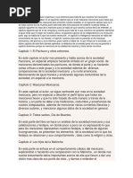 Bueno en El Primer Capítulo El Pachuco y Sus Extremos Pues Trata de Que Nosotros Los Mexicanos Buscamos Nuestra Identidad