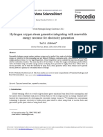 Hydrogen Oxygen Steam Generator Integrating With Renewable Energy Resource For Electricity Generation