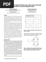 A New Differential Magnetoresistive Gear Wheel Sensor With High Suppression of External Magnetic Fields