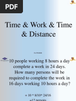 Time & Work & Time & Distance