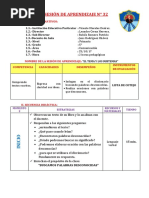 Sesion de Aprendizaje N°32 - El Tema y Los Subtemas-R.v