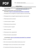 Chemical Bonding Webquest