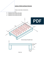 Combination of Shell and Beam Elements: Problem Statement