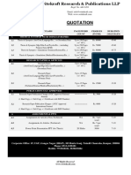 Quotation: SR NO Particulars Page/Word Count Charges (In Inr) Duration (Max Days)