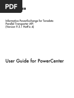 User Guide For Powercenter: Informatica Powerexchange For Teradata Parallel Transporter Api (Version 9.5.1 Hotfix 4)