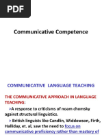 Communicative Competence