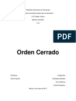 Orden Cerado