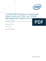 Intel (R) ME Firmware Integrated Clock Control (ICC) Tools User Guide