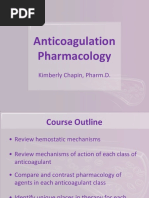 Anticoagulation Pharmacology