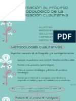 Aproximación Al Proceso Metodológico de La Investigación Cualitativa