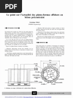 'Actualité Des Plates-Formes Offshore en Béton Précontraint