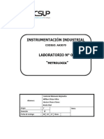 Laboratorio 02 - METROLOGIA