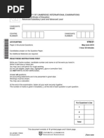 University of Cambridge International Examinations General Certificate of Education Advanced Subsidiary Level and Advanced Level