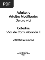 Asfaltos y Asfaltos Modificados de Uso Vial