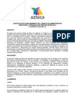 Codigo de Etica de TV Azteca 2015