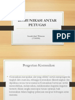 Komunikasi Antar Petugas