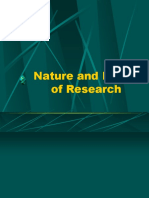 Nature and Inquiry of Research