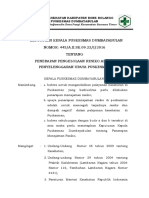 2.3.13.2 SK Penerapan Pengelolaan Resiko Akibat Penyelenggaraan Upaya Puskesmas