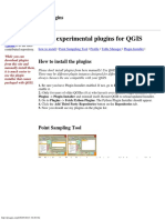 A Few Experimental Plugins For QGIS