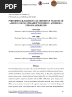 Performance Emission and Efficiency Analysis