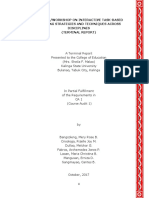 Seminar/Workshop On Interactive Task-Based Teaching Strategies and Techniques Across Disciplines (Terminal Report)