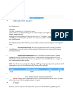 About The Exam: Print Exit Print Mode