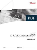 Eca 82 Lonworks in The Ecl Comfort 300/301 Instructions: DH-SMT/DK © Danfoss 05/2009 DH-SMT/DK © Danfoss 05/2009